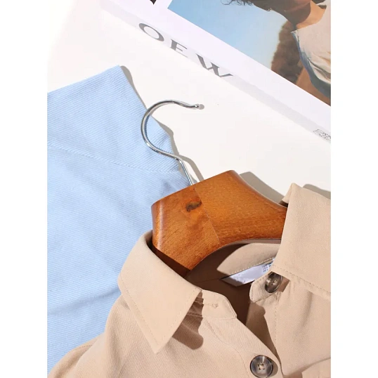 Вешалка-плечики WW_Attache DL0883/LH246 дерев,пер,утолщ,встав р52-54 орех