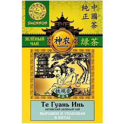 Чай Shennun Те Гуань Инь зеленый, листовой, 100 г. 13063