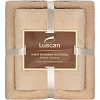 Набор полотенец махровых Luscan 300г/м2, 35x75/70x140 см бежевый