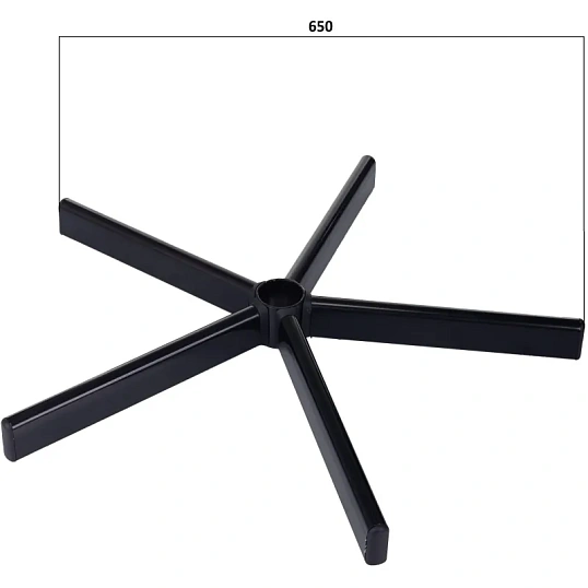 Крестовина для кресла VB_D 650мм металл черный, сборная CROSS/FINGAL