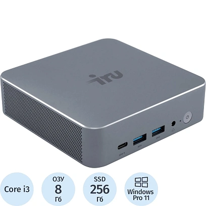 Мини ПК IRU Tactio 515 (2108510)i3 1220P/8Gb/SSD256Gb/W11P
