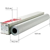 Бумага широкоформатная 160г 914мм x 30м 50,8мм