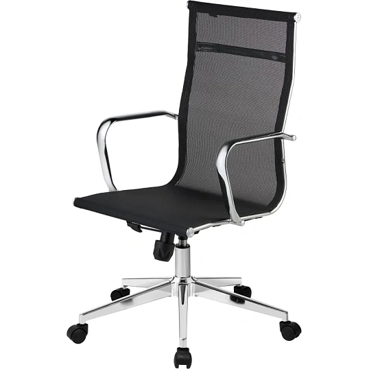 Кресло BN_Y_EChair-710 T net сетка черная, хром