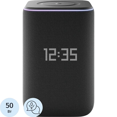 Умная колонка Яндекс Станция 3 с Алисой, Zigbee, черный (YNDX-00060BLK)