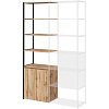 Полустеллаж для документов K-Loft  241H027 645х400х2105 дуб натур/черный