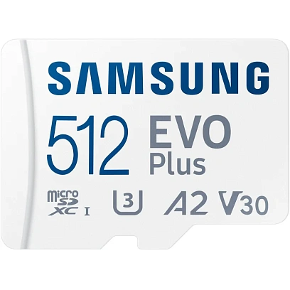 Карта памяти Samsung MicroSDXC EVO Plus 512GB U3 A2 V30 /MB-MC512KA/APC
