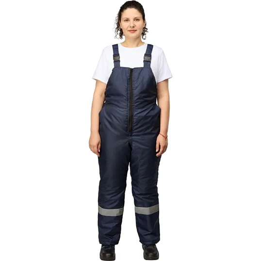 Полукомбинезон рабочий зимний женский з46-ПК синий (р.44-46) 182-188