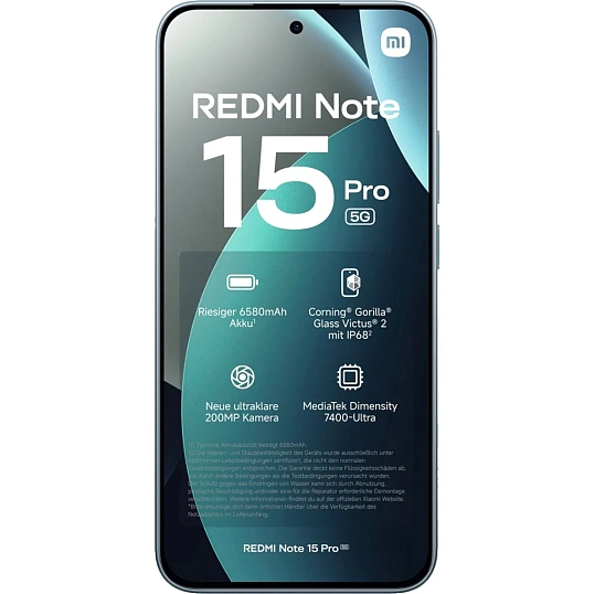 Смартфон Xiaomi Redmi Note 15 Pro 5G RU 8+256 Glacier Blue