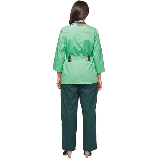 Костюм для горничных и уборщиц у04-КБР салатов/зел(р.56-58)р.170-176
