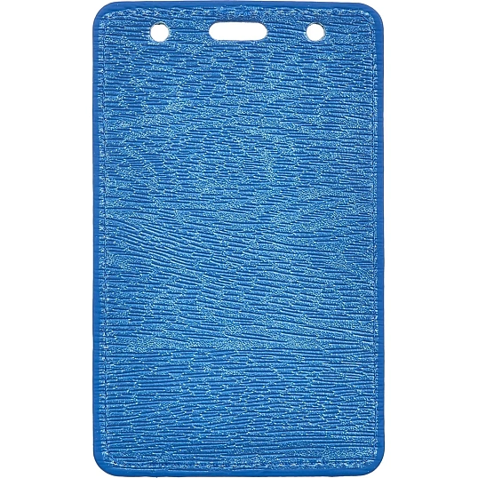 Бейдж Promega office вертик. 54х90, синий металлик, PU, Т-814V