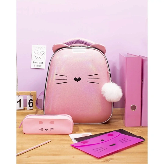 Папка-регистратор 75 мм №1School Kitty розовый