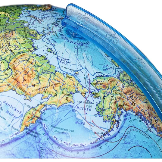 Глобус Физико-политический с подсв. рельефный,250мм, Ке022500195