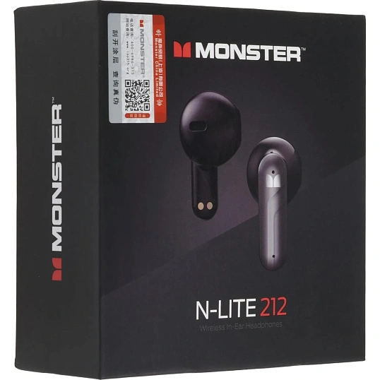 Наушники Monster N-lite 212, чёрные
