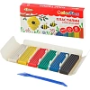 Пластилин клас. Комус Класс (№1 School) ColorPics набор 6цв 120г со стеком
