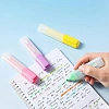 Набор текстовыделителей Deli EU628,скош.нак 1-4,5мм,6цв, не смаз.гелев.черн
