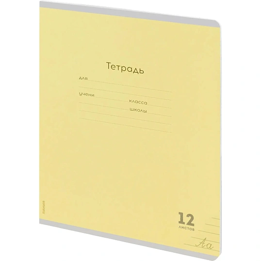 Тетрадь ЛИНИЯ 12л.проз.пласт.обл plastic cover КЛАССИКА NEW ассорти,12-1413