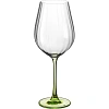 Набор бокалов д/красн вина COLUMBA OPTIC, 650мл; Зеленая ножка 2шт, БСС0518