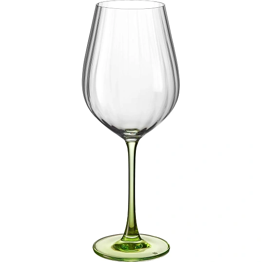 Набор бокалов д/красн вина COLUMBA OPTIC, 650мл; Зеленая ножка 2шт, БСС0518