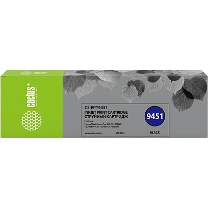 Картридж струйный Cactus CS-EPT9451 T9451 чер. для Epson WF-C5290DW