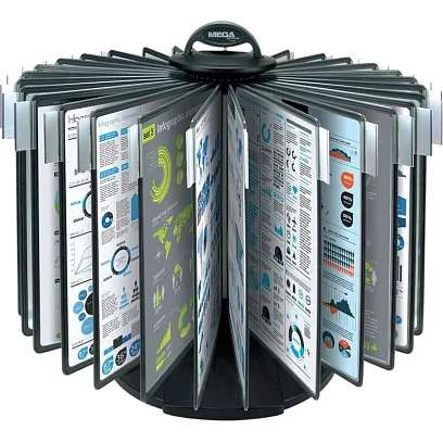 Демосистема настольная Promega office FDS009 карусель 30 пан.,черный