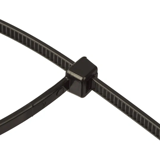 Хомут стяжка нейлоновая TOPFORT 4х250 (3,6х250 мм) чёрный 100 шт/уп