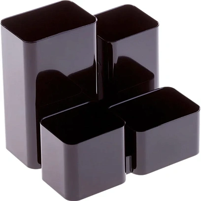 Подставка-органайзер д/канц.мелочей Attache Юниор 4отделения черный