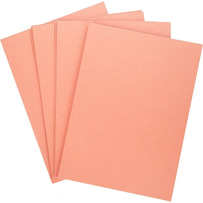 Картон цветной тонирован в массе красный А4 50 л/уп 200г КЦА4роз