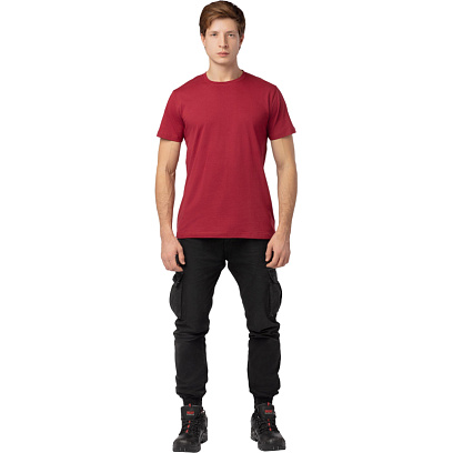 Футболка (160 г.) с кор.рукавом бордовый (XXXL)