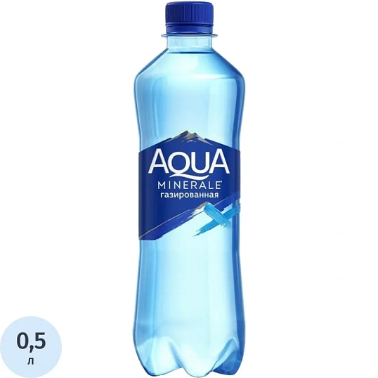 Вода питьевая Аква Минерале, газ, ПЭТ 0,5л