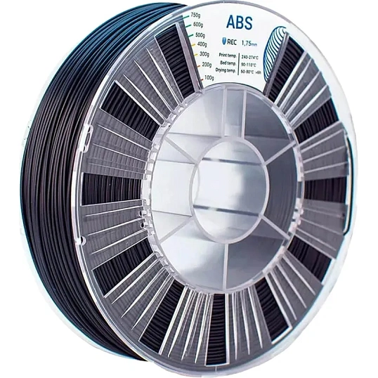 Катушка ABS пластик REC 1.75мм черный