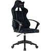 Кресло Zombie игровое Instinct черный Light-20 с подголов. крестов. пластик