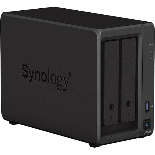 Сетевое хранилище Synology DS723+ 2x2.5/3.5 SATA/Ryzen R1600/2GB DDR4