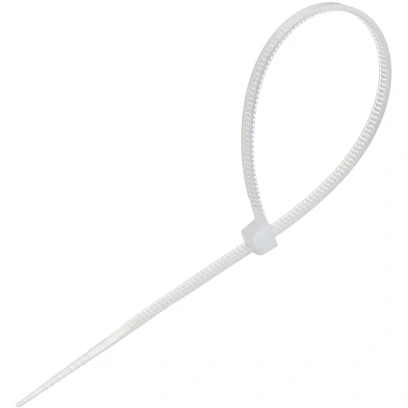 Стяжка (хомут) 150 мм x 2,5 мм,Bigtech BT-CT-150-25-W,нейлон,бел.,100 шт/уп