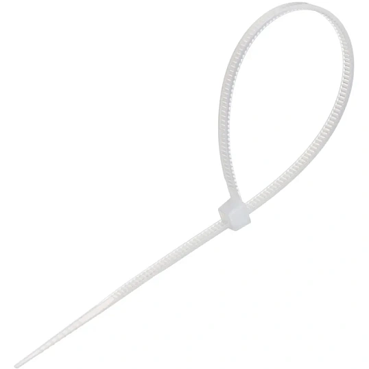 Стяжка (хомут) 150 мм x 2,5 мм,Bigtech BT-CT-150-25-W,нейлон,бел.,100 шт/уп