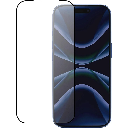 Защитное стекло PERO Full Glue Privacy для iPhone 17 Pro, черное
