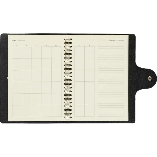 Ежедневник недатированный Fluid Attache Selection сер-гол. 140х200 мм,192с