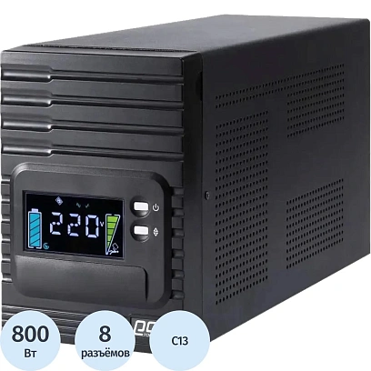 ИБП Powercom Smart King Pro+ SPT-1000 LCD 800Вт 1000ВА