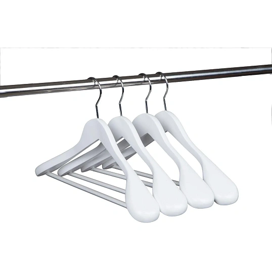 Вешалка-плечики WW_LH031-W/CU9632M-W дерев,перек,анат,р48-50 бел