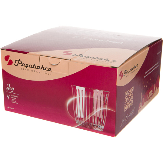 Набор стаканов ДЖОЙ 4 шт.360 мл
