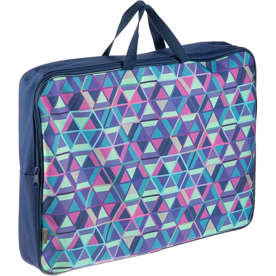 Папка для труда Комус Класс Геометрия, А3,молн.ткань,475х345х75,ПМД3-20-4