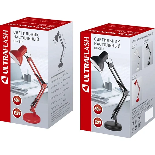 Светильник Ultraflash UF-313 С02 черный, 230V, 60Вт