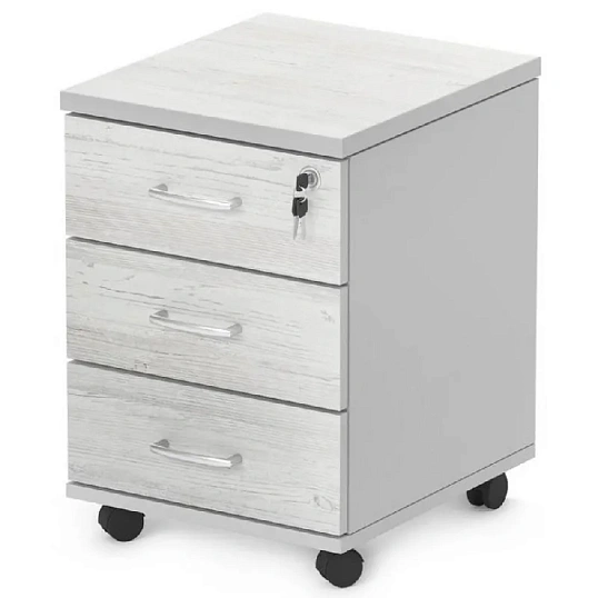 Тумба Easy St . выкатная 911274 (549) сосна винтер/серый 3 ящ