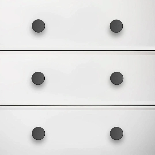 Ручка УЗК_кнопка меб.StahlBuro AP2704 (16731)BL W матовый черны хром 2шт/уп