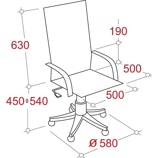Кресло BN_SH_EChair-509 TPU к/з бежевый хром