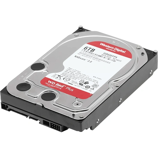 Жесткий диск WD RED PLUS 3.5 SATA 6TB 256MB (WD60EFPX)