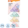 Зажимы для бумаг Deli EQJ8530, 4шт/уп,4цв,32мм, до 40л,угл, пласт