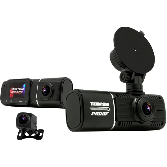 Автомобильный видеорегистратор TrendVision Proof 3CH GPS (TVP3CHG)