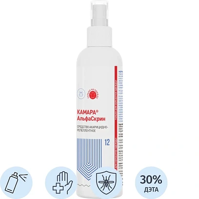 Спрей Армакон защитный КАМАРА АльфаСкрин акарицидно-репеллент,200мл 1359 