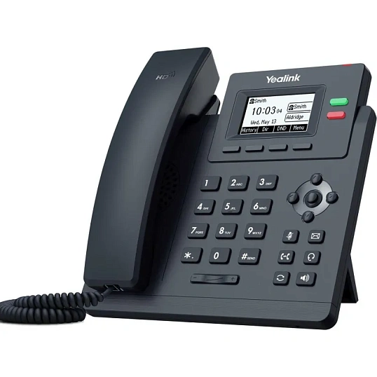 IP-телефон Yealink SIP-T31W, 2 аккаунта, PoE, Wi-Fi 2.4/5.0 ГГц