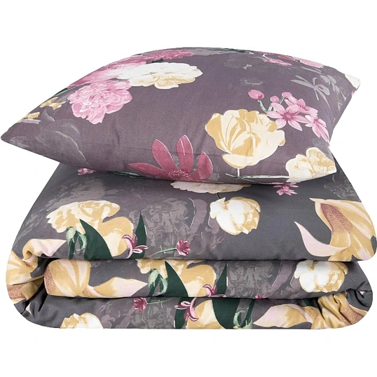 Постельное белье Евро Поплин (нав.70х70-2шт),Eleanor